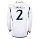Fotbalové Dresy Real Madrid Carvajal #2 2023-24 Domácí Dres Mužské Dlouhý Rukáv