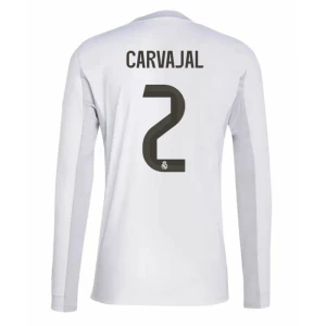 Fotbalové Dresy Real Madrid Carvajal #2 2025-26 Domácí Dres Mužské Dlouhý Rukáv