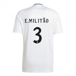 Fotbalové Dresy Real Madrid E. Militao #3 2024-25 Domácí Dres Mužské