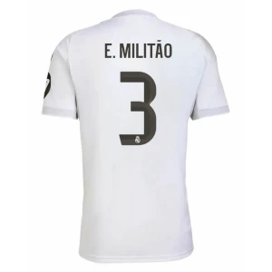 Fotbalové Dresy Real Madrid E. Militao #3 2025-26 Domácí Dres Mužské