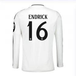 Fotbalové Dresy Real Madrid Endrick #16 2024-25 HP Domácí Dres Mužské Dlouhý Rukáv