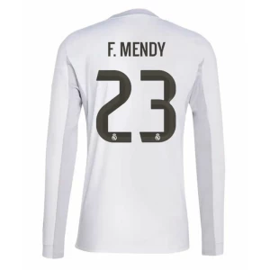 Fotbalové Dresy Real Madrid F. Mendy #23 2025-26 Domácí Dres Mužské Dlouhý Rukáv