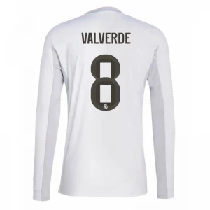 Fotbalové Dresy Real Madrid Federico Valverde #8 2025-26 Domácí Dres Mužské Dlouhý Rukáv