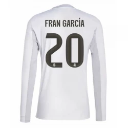 Fotbalové Dresy Real Madrid Fran Garcia #20 2025-26 Domácí Dres Mužské Dlouhý Rukáv