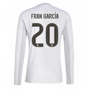 Fotbalové Dresy Real Madrid Fran Garcia #20 2025-26 Domácí Dres Mužské Dlouhý Rukáv