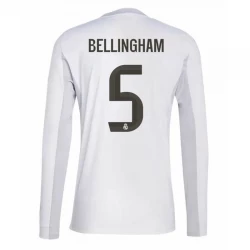 Fotbalové Dresy Real Madrid Jude Bellingham #5 2025-26 Domácí Dres Mužské Dlouhý Rukáv