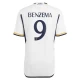 Fotbalové Dresy Real Madrid Karim Benzema #9 2023-24 Domácí Dres Mužské