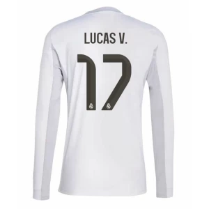 Fotbalové Dresy Real Madrid Lucas V. #17 2025-26 Domácí Dres Mužské Dlouhý Rukáv