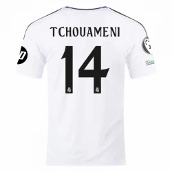 Fotbalové Dresy Real Madrid Tchouameni #14 2024-25 UCL Domácí Dres Mužské