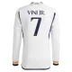 Fotbalové Dresy Real Madrid Vinicius Junior #7 2023-24 Domácí Dres Mužské Dlouhý Rukáv