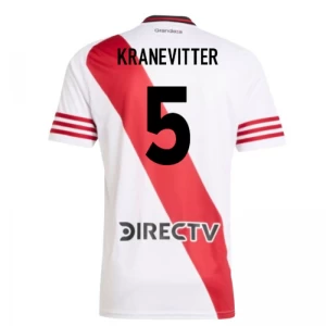 Fotbalové Dresy River Plate Kranevitter #5 2025-26 Domácí Dres Mužské