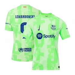 Fotbalové Dresy Robert Lewandowski #9 FC Barcelona 2024-25 UCL Třetí Dres Mužské