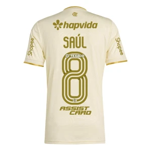 Fotbalové Dresy Saul #8 CR Flamengo 2025-26 Sponsor Třetí Dres Mužské