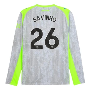 Fotbalové Dresy Savinho #26 Manchester City 2025-26 Třetí Dres Mužské Dlouhý Rukáv