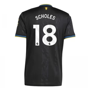 Fotbalové Dresy Scholes #18 Manchester United 2025-26 Třetí Dres Mužské