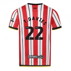 Fotbalové Dresy Sheffield United T. Davies #22 2024-25 Domácí Dres Mužské