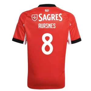 Fotbalové Dresy SL Benfica Aursnes #8 2025-26 Domácí Dres Mužské