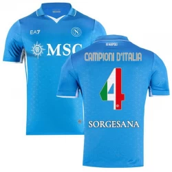 Fotbalové Dresy SSC Napoli Campioni D Italia #4 2024-25 Domácí Dres Mužské
