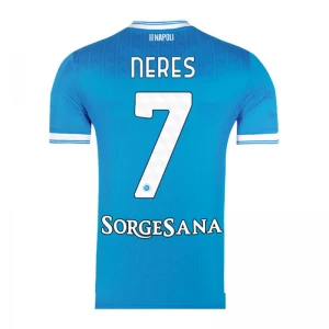 Fotbalové Dresy SSC Napoli Neres #7 2025-26 Domácí Dres Mužské