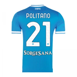 Fotbalové Dresy SSC Napoli Politano #21 2025-26 Domácí Dres Mužské