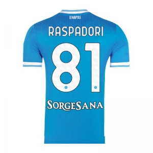 Fotbalové Dresy SSC Napoli Raspadori #81 2025-26 Domácí Dres Mužské