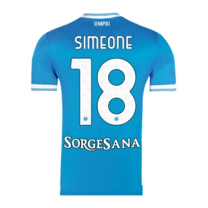 Fotbalové Dresy SSC Napoli Simeone #18 2025-26 Domácí Dres Mužské