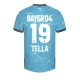 Fotbalové Dresy Tella #19 Bayer 04 Leverkusen 2023-24 Alternativní Dres Mužské