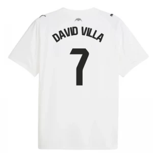 Fotbalové Dresy Valencia CF David Villa #7 2025-26 Domácí Dres Mužské