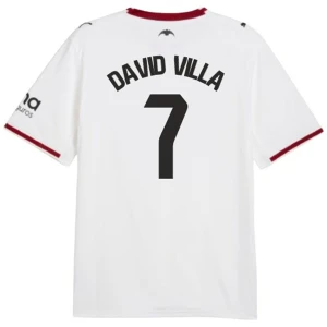 Fotbalové Dresy Valencia CF David Villa #7 2026-27 Domácí Dres Mužské