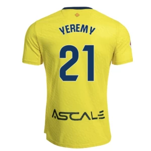 Fotbalové Dresy Villarreal CF Yeremy #21 2025-26 Domácí Dres Mužské