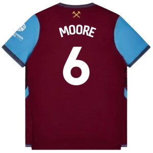 Fotbalové Dresy West Ham United Moore #6 2026-27 Domácí Dres Mužské