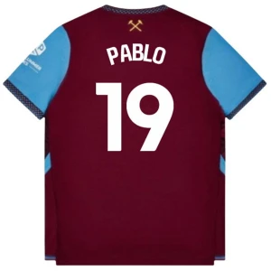 Fotbalové Dresy West Ham United Pablo #19 2026-27 Domácí Dres Mužské