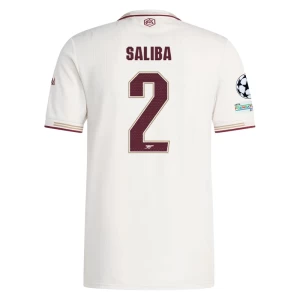Fotbalové Dresy William Saliba #12 Arsenal FC 2025-26 Champions League Třetí Dres Mužské