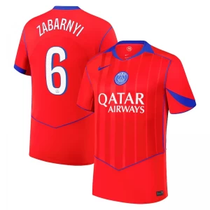 Fotbalové Dresy Zabarnyi #6 Paris Saint-Germain PSG 2025-26 Cup Třetí Dres Mužské