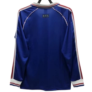 Francie Retro Dres 1998 Domácí Mužské Dlouhý Rukáv