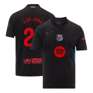 Frenkie de Jong #21 Fotbalové Dresy FC Barcelona 2024-25 New Spotify Logo Venkovní Dres Mužské