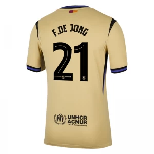 Frenkie de Jong #21 Fotbalové Dresy FC Barcelona 2025-26 UCL Venkovní Dres Mužské
