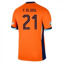 Frenkie de Jong #21 Fotbalové Dresy Holandsko Mistrovství Evropy 2024 Domácí Dres Mužské