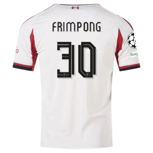 Frimpong #30 Fotbalové Dresy Liverpool FC 2025-26 Champions League Venkovní Dres Mužské