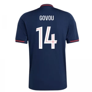 Govou #14 Fotbalové Dresy Olympique Lyonnais 2025-26 Venkovní Dres Mužské