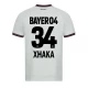 Granit Xhaka #34 Fotbalové Dresy Bayer 04 Leverkusen 2023-24 Venkovní Dres Mužské
