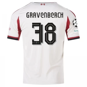 Gravenberch #38 Fotbalové Dresy Liverpool FC 2025-26 Champions League Venkovní Dres Mužské