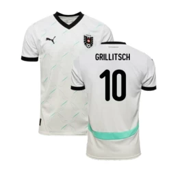 Grillitsch #10 Fotbalové Dresy Rakousko Mistrovství Evropy 2024 Venkovní Dres Mužské