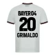 Grimaldo #20 Fotbalové Dresy Bayer 04 Leverkusen 2023-24 Venkovní Dres Mužské