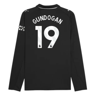 Gundogan #19 Fotbalové Dresy Manchester City 2025-26 Venkovní Dres Mužské Dlouhý Rukáv