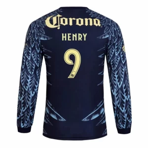 HENRY #9 Fotbalové Dresy Club América 2025-26 Venkovní Dres Mužské Dlouhý Rukáv