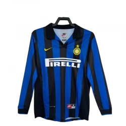 Inter Mediolan Retro Dres 1998-99 Domácí Mužské Dlouhý Rukáv
