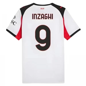 Inzaghi #9 Fotbalové Dresy AC Milan 2025-26 Venkovní Dres Mužské