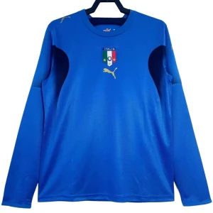Itálie Retro Dres 2006 Domácí Mužské Dlouhý Rukáv