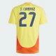 J. Campaz #27 Fotbalové Dresy Kolumbie Copa America 2024 Domácí Dres Mužské